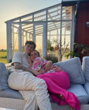 Maja Nilsson Lindelof with her husband Victor Lindelof.